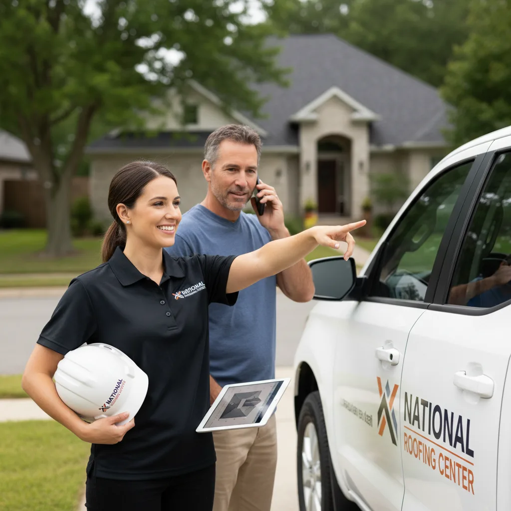 National Roofing Center customer support in Dime Box